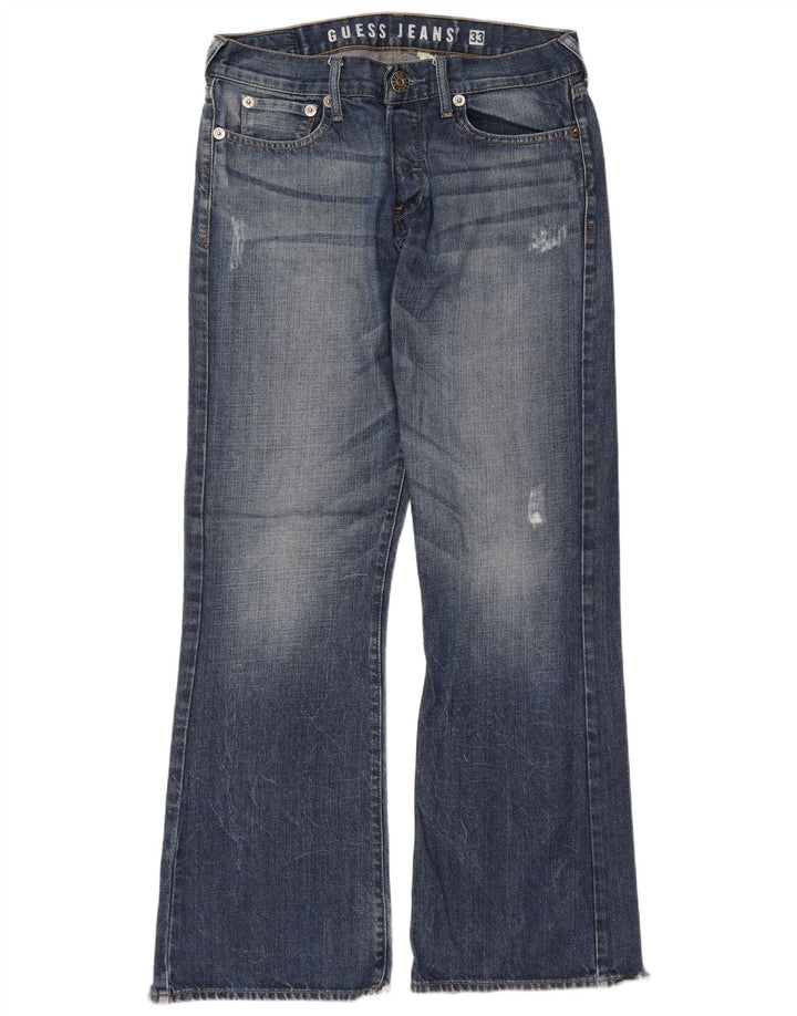 Ženske traperice Guess Bootcut W33 L33 Plavi pamuk