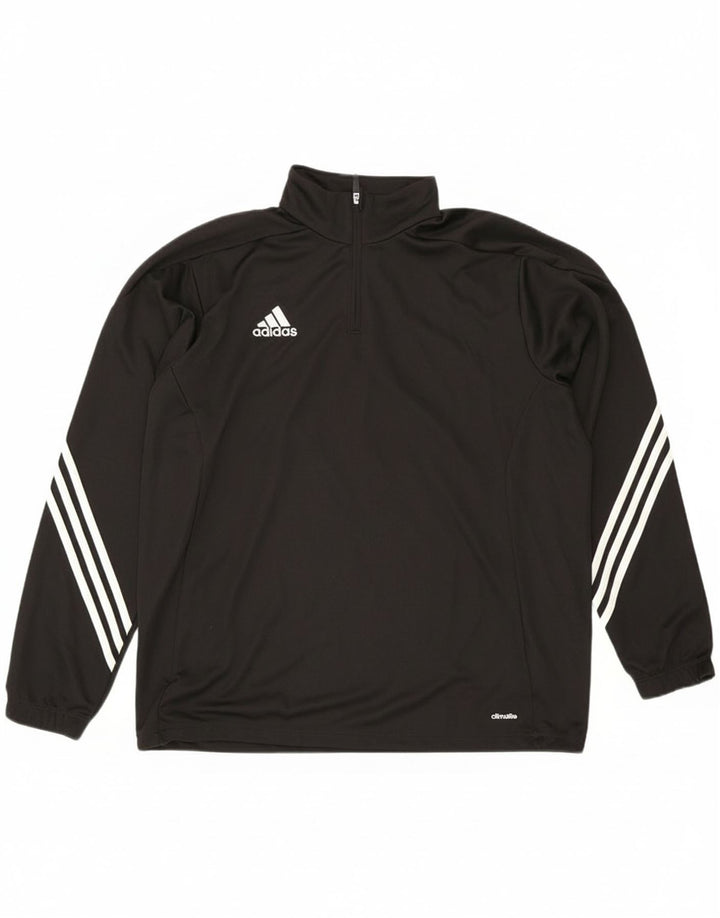 Adidas muška trenirka Climalite s patentnim izrezom Top XL crni poliester
