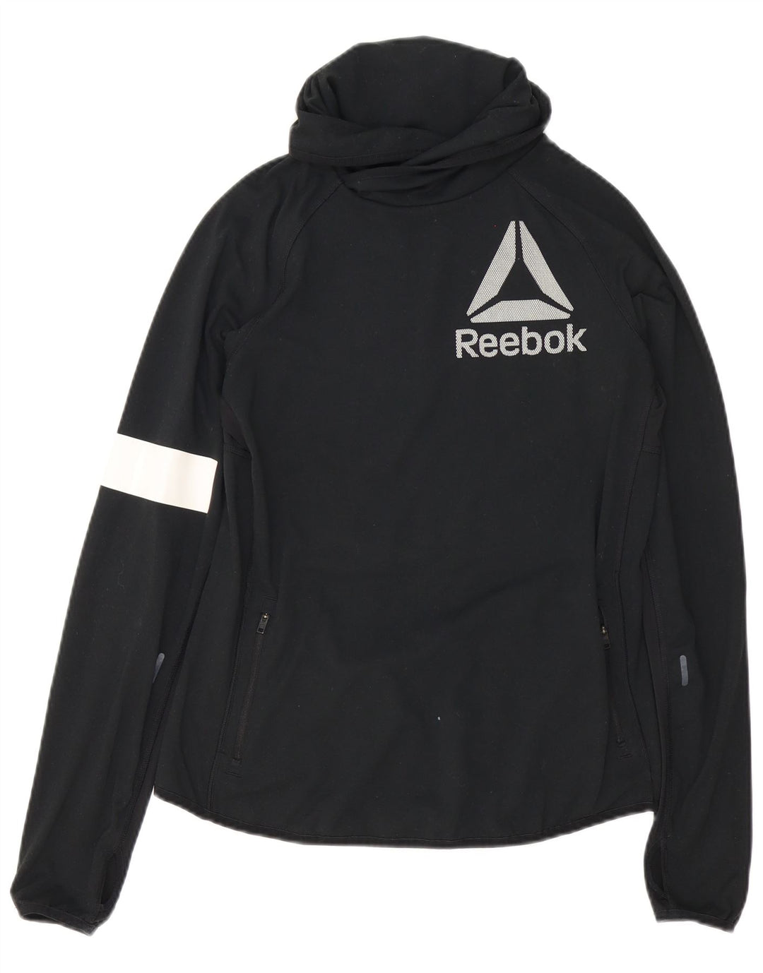 Reebok ženska gornja jakna za trenirku UK 12/14 srednje crne boje