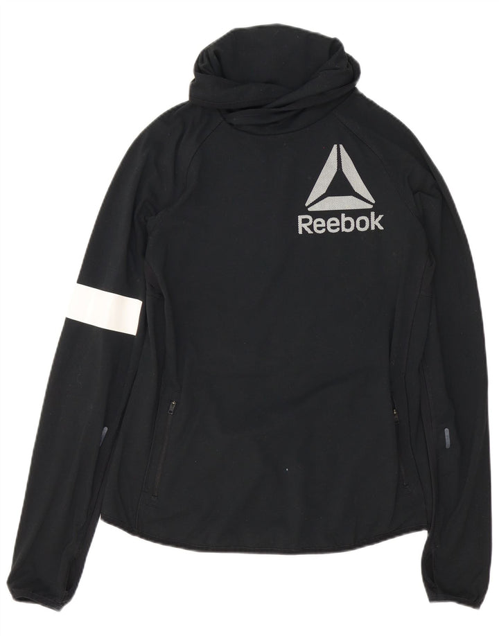 Reebok ženska gornja jakna za trenirku UK 12/14 srednje crne boje