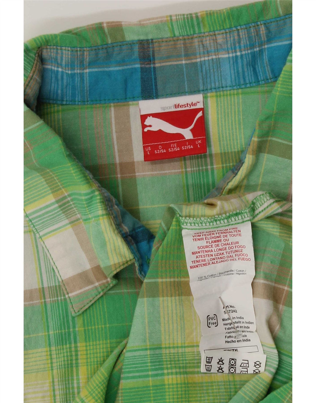 Nike muška majica kratkih rukava veliki zeleni karirani pamuk