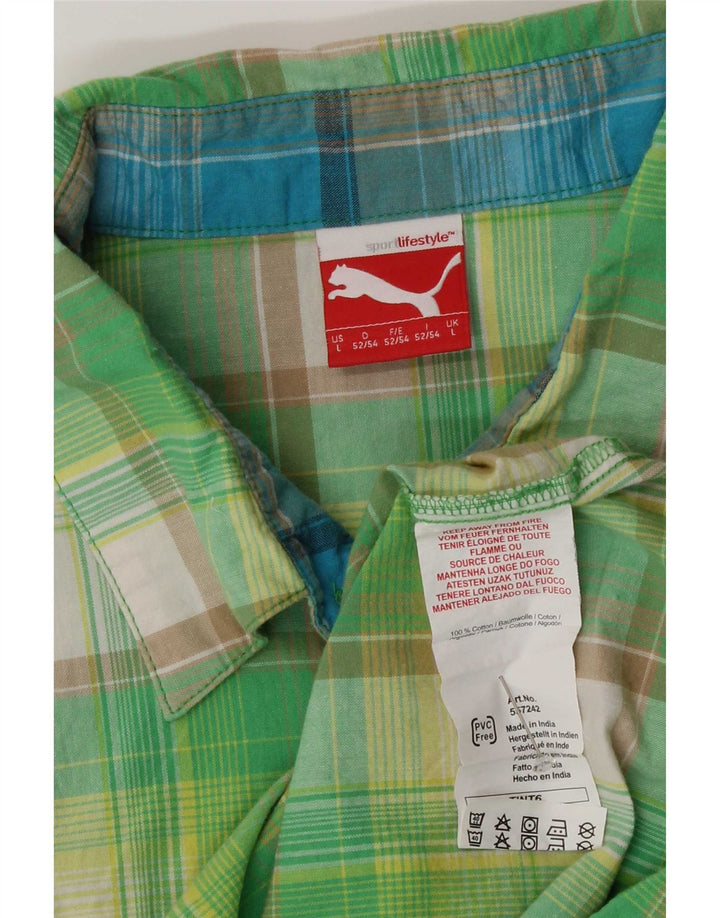 Nike muška majica kratkih rukava veliki zeleni karirani pamuk