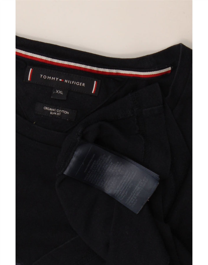 TOMMY HILFIGER Muška majica kratkih rukava Slim Fit 2XL Mornarsko plavi pamuk
