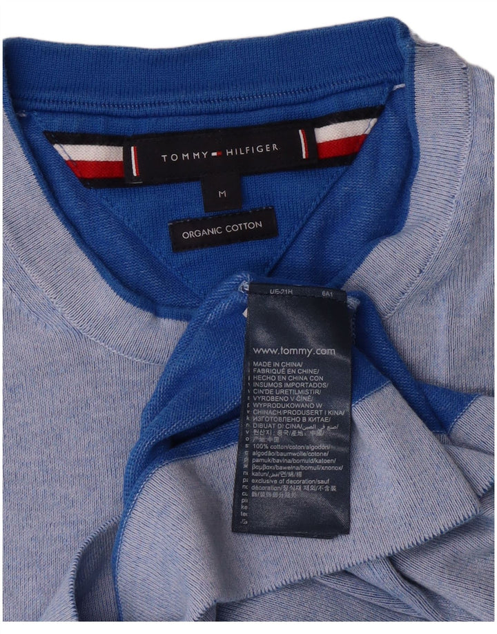 TOMMY HILFIGER Muški džemper s okruglim izrezom Srednje plavi pamuk