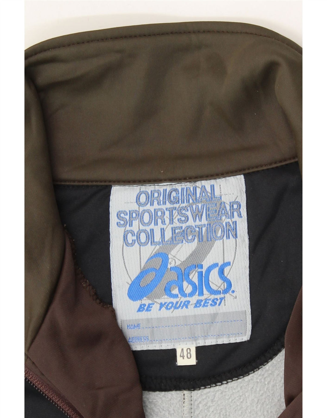 ASICS muška vintage gornja jakna za trenirku IT 48 srednje zelene boje