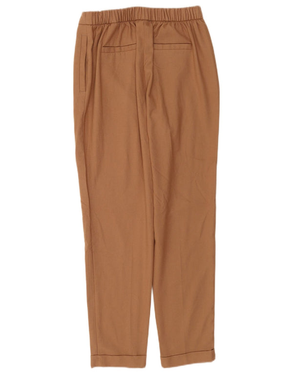 Marks & Spencer ženske ravne chino hlače UK 8 male W26 L28 smeđe