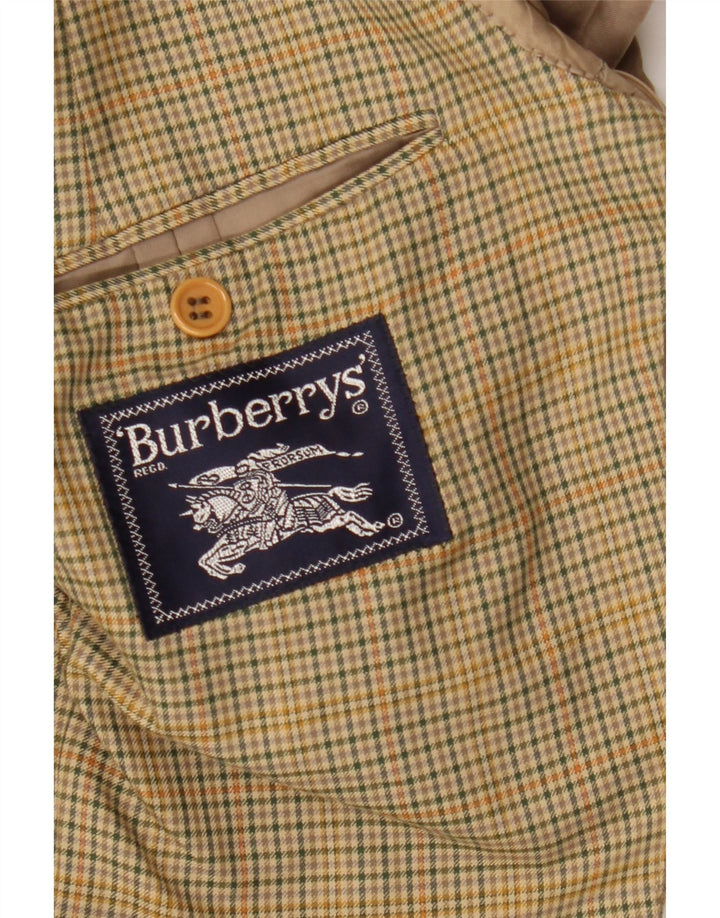 Burberrysova muška jakna sa 2 gumba IT 52 veliki bež karirani pamuk