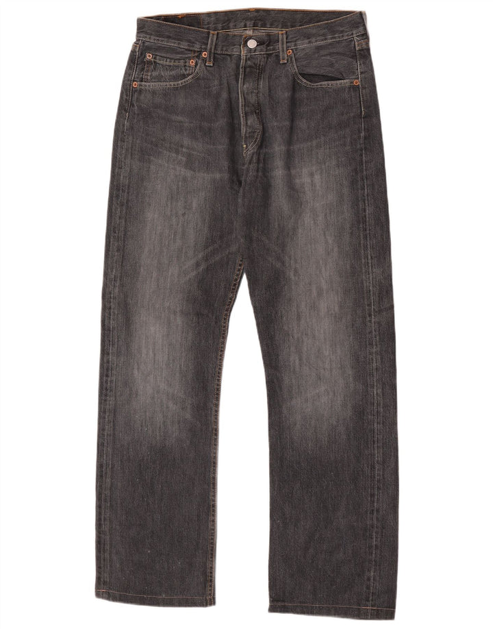 Levi's muške 501 ravne traperice W33 L30 sive