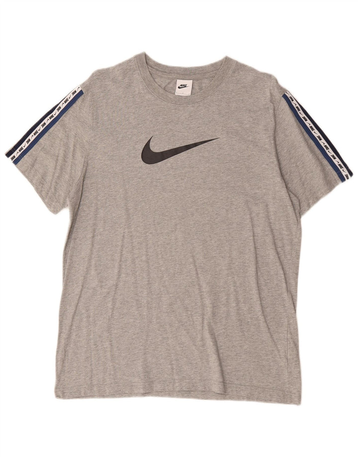 Nike muška majica s grafičkim motivima, veliki sivi pamuk