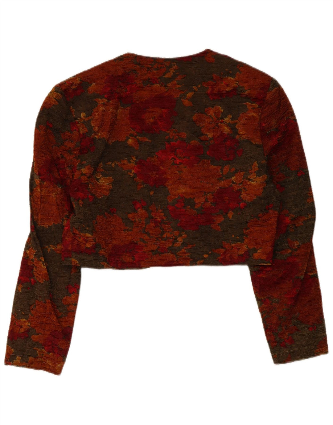 Vintage ženska bolero jakna IT 42 srednje raznobojna cvjetna viskoza