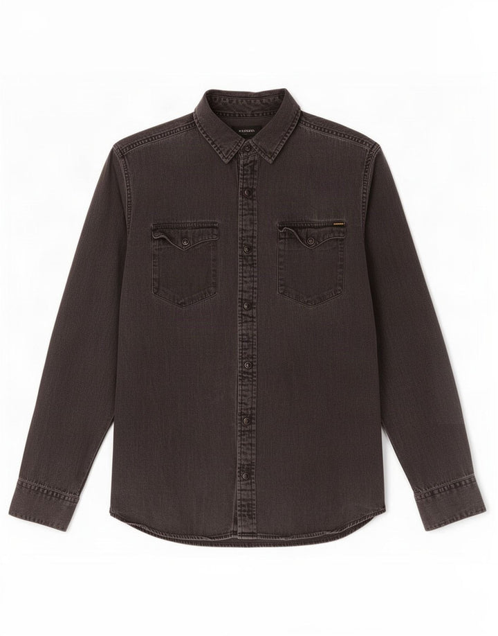 Jack & Jones muška traper košulja velika siva pamučna