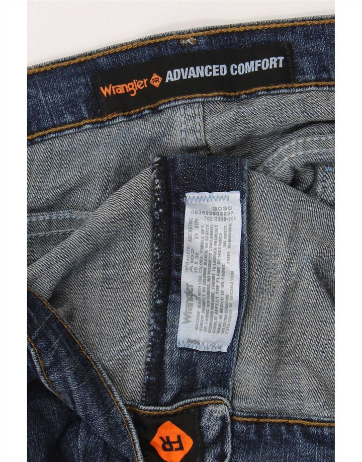 Wrangler muške ravne traperice W38 L30 plavi pamuk