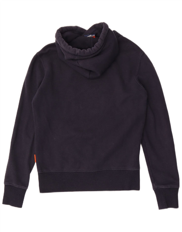 SUPERDRY muška majica s kapuljačom Srednje tamnoplavi pamuk