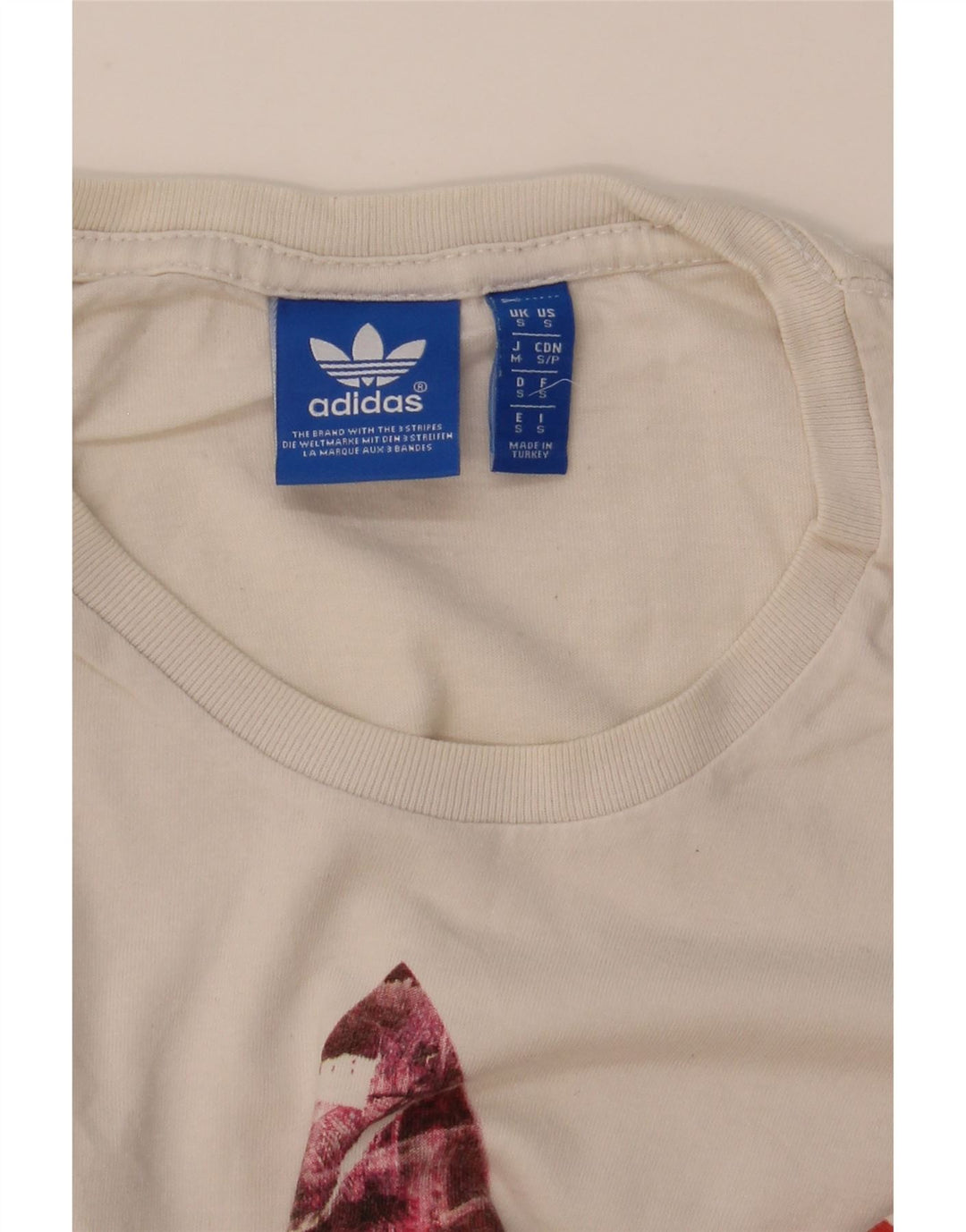 ADIDAS muška majica kratkih rukava s grafičkim motivima, mala bijela