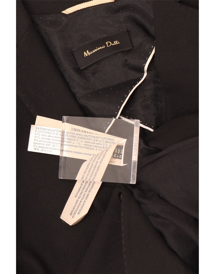 MASSIMO DUTTI Ženska jakna sa 1 dugmetom EU 34 XS crna vuna