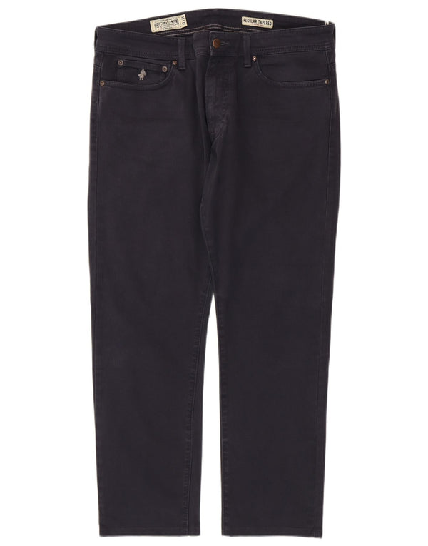 Marlboro Classics Mens Regular Tapered Jeans W33 L28 Mornarsko plavi pamuk