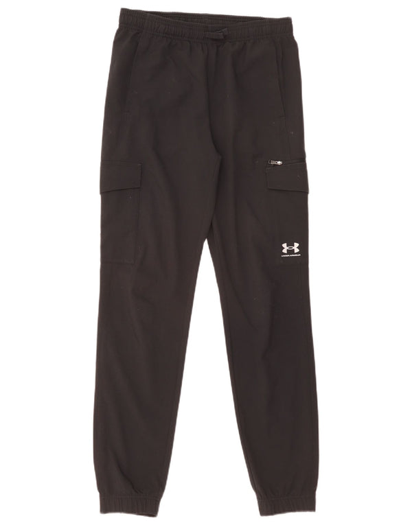 Under Armour Boys Cargo Trenirka Hlače Joggers 11-12 Years Large Black