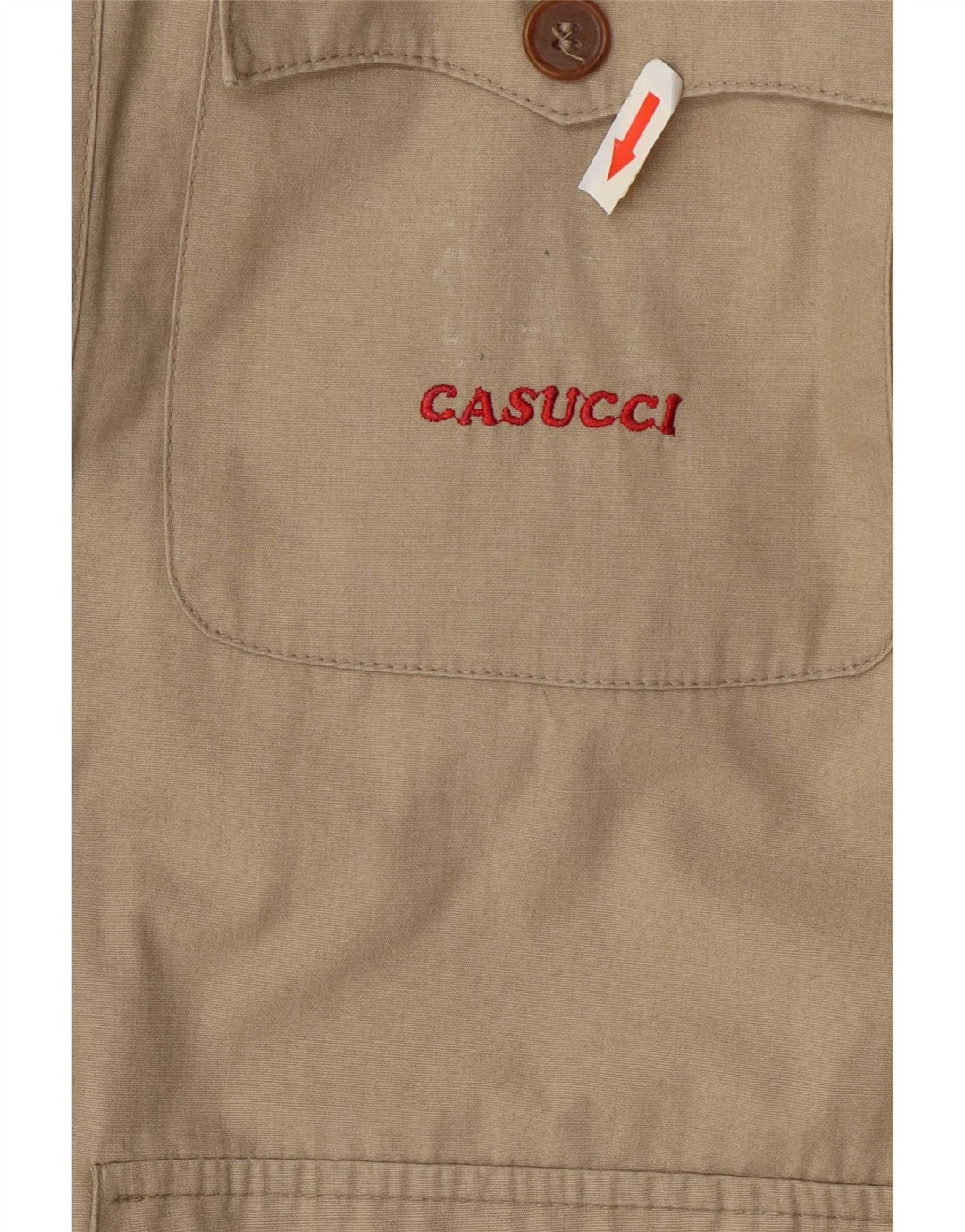 Casucci muška vojna jakna IT 46 Mala bež pamuk