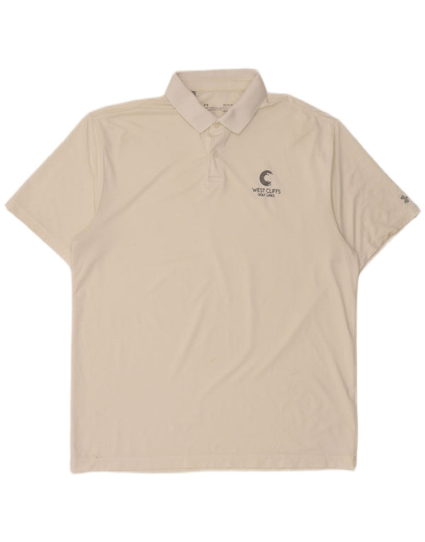 Velika bijela polo majica Under Armour Heat Gear