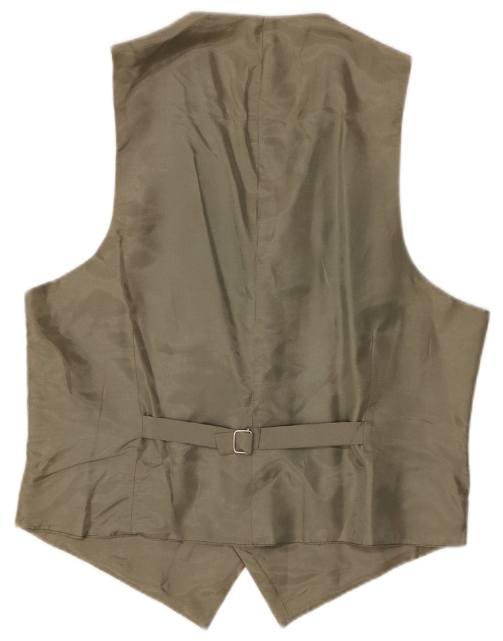 VINTAGE muški prsluk od velikog crvenog kariranog poliestera