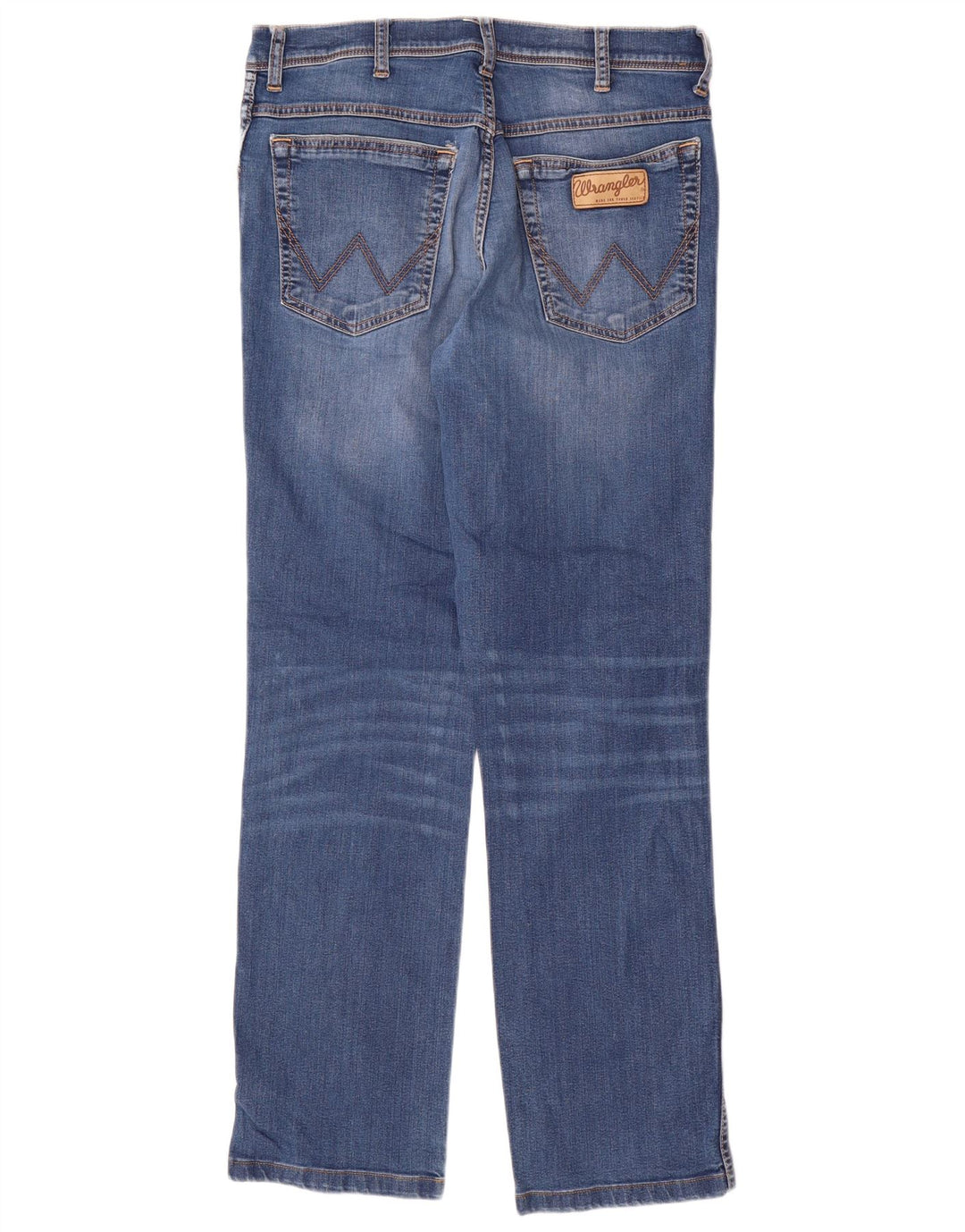 WRANGLER Ženske rastezljive ravne traperice Texas W33 L31 plavi pamuk