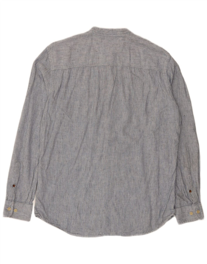 JACK & JONES Muška košulja srednje plave pruge, pamuk