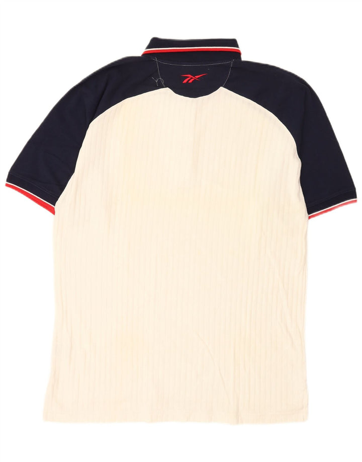 Reebok muška polo majica srednje bijele boje, pamuk