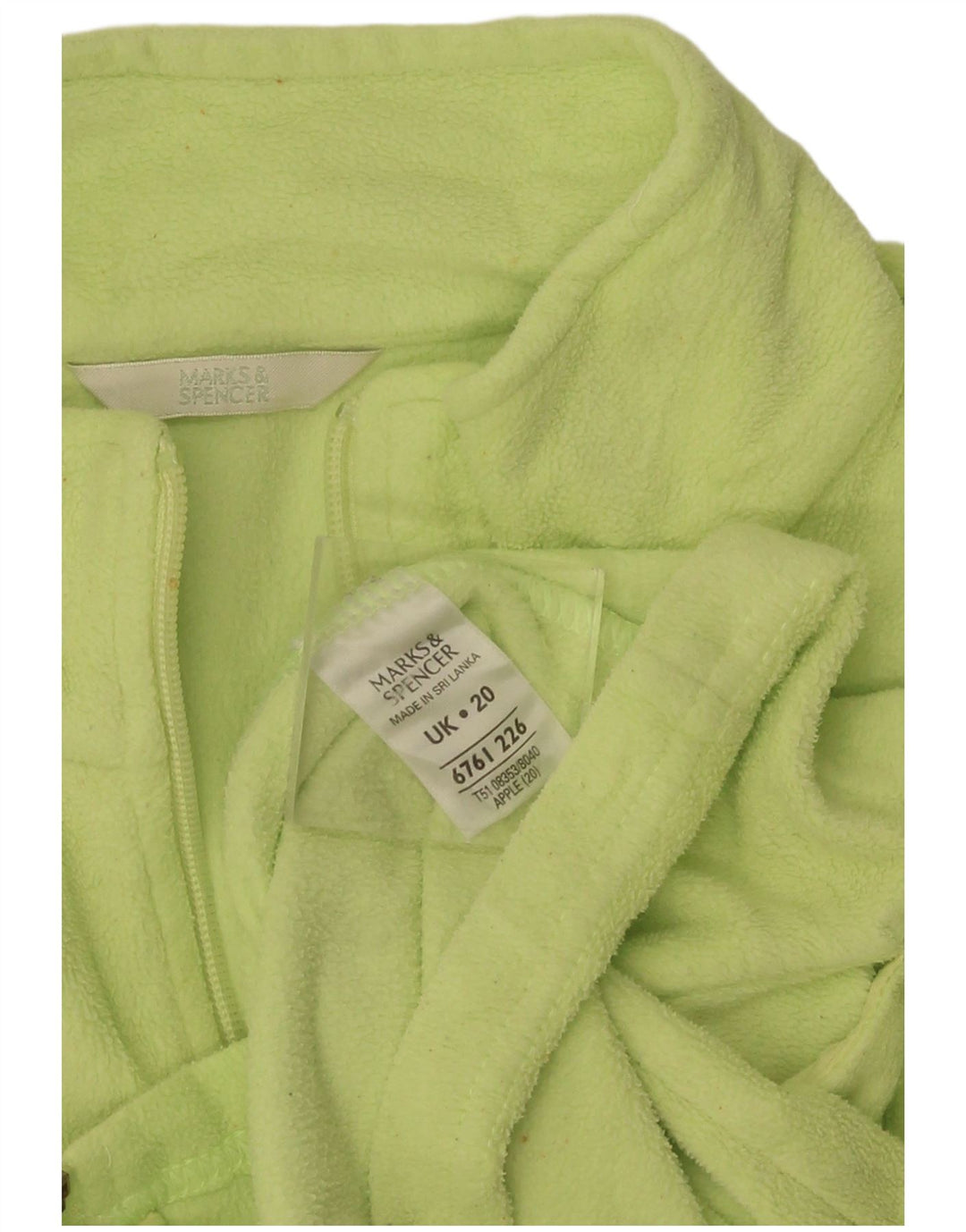 Marks & Spencer ženska jakna od flisa UK 20 2XL zeleni poliester