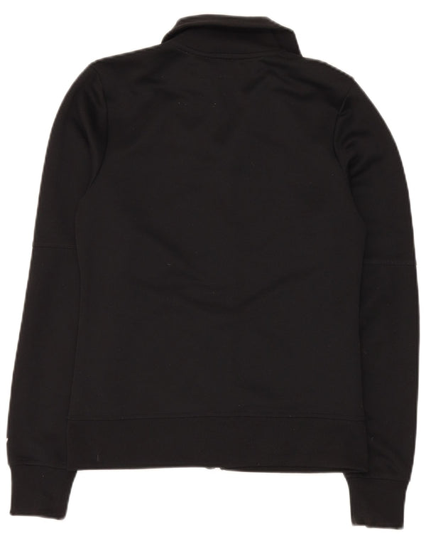 Freddy Womens Graphic Tracksuit Top Jacket UK 10 Small Black Polyester