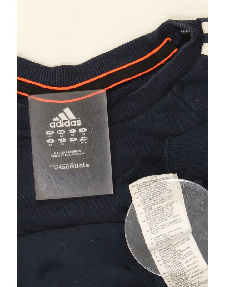 Adidas muška majica s kratkim rukavima Srednji tamnoplavi pamuk