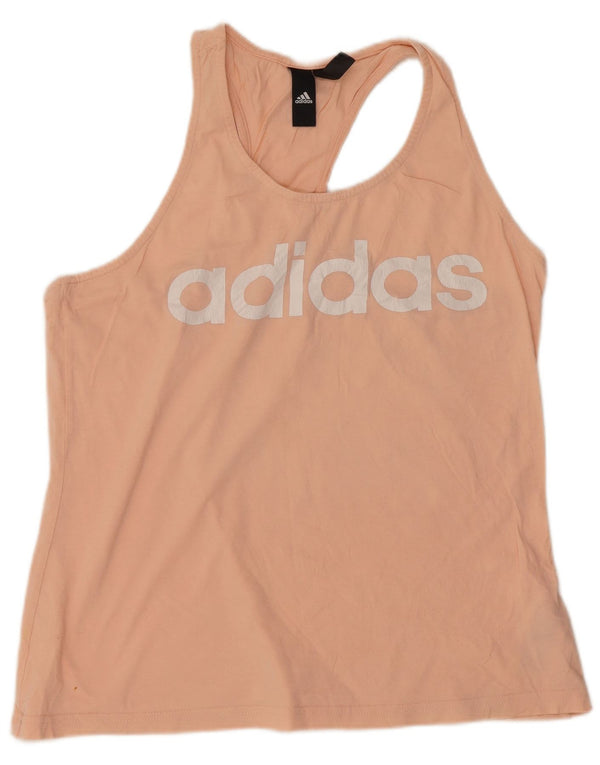 Adidas ženski grafički prsluk UK 16/18 veliki ružičasti pamuk