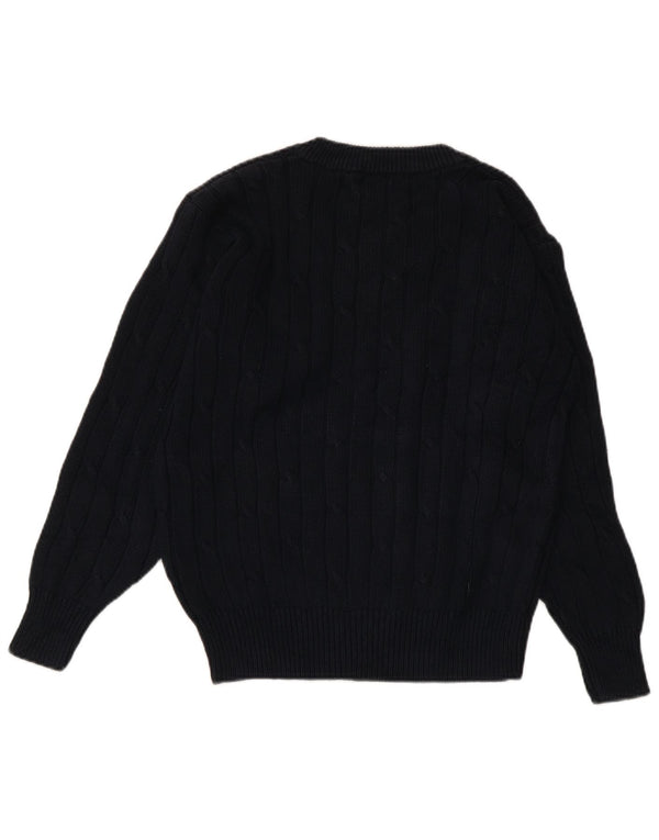 CONTE OF FLORENCE Ženski džemper s V-izrezom UK 10 Mali tamnoplavi