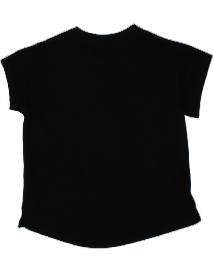 PUMA Girls Graphic T-Shirt Top 9-10 Years Black Polyester Vintage Puma and Second-Hand Puma from Messina Hembry 