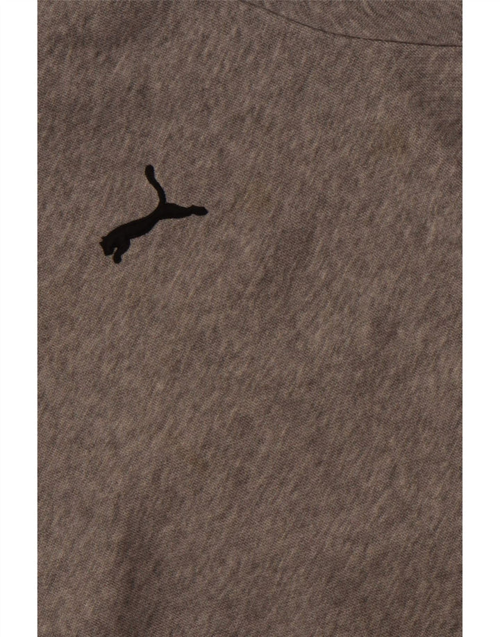 PUMA muška majica s kapuljačom srednje sivi pamuk