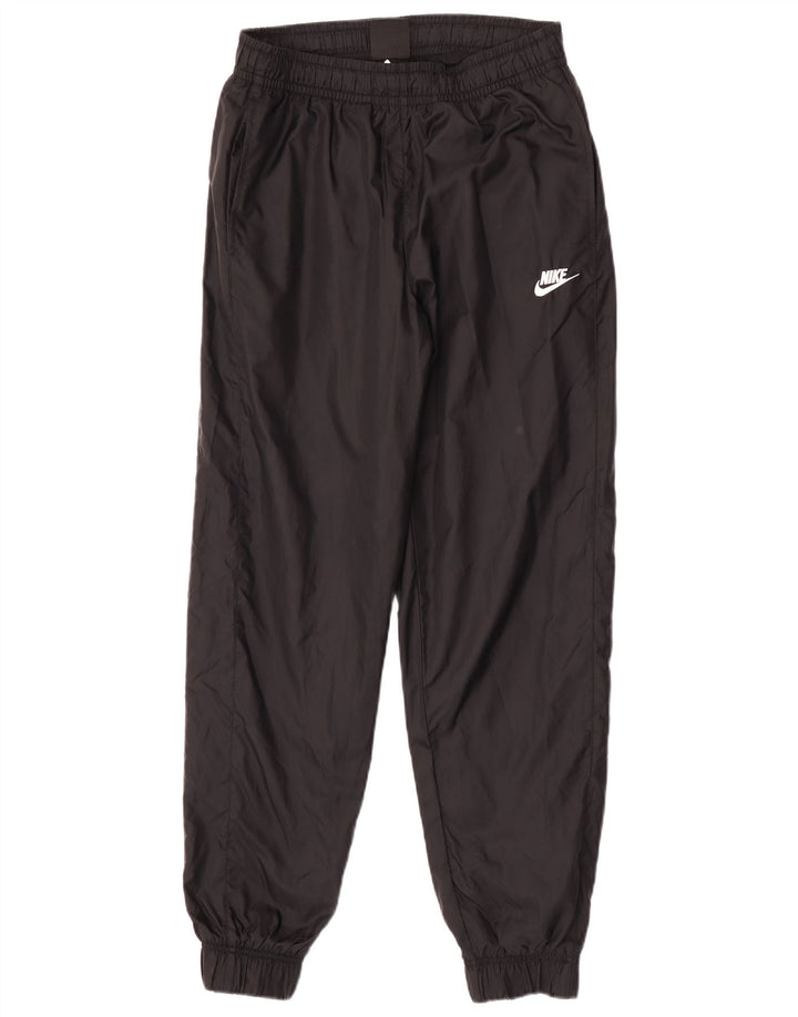 Nike muške trenirke hlače male crne poliesterske hlače