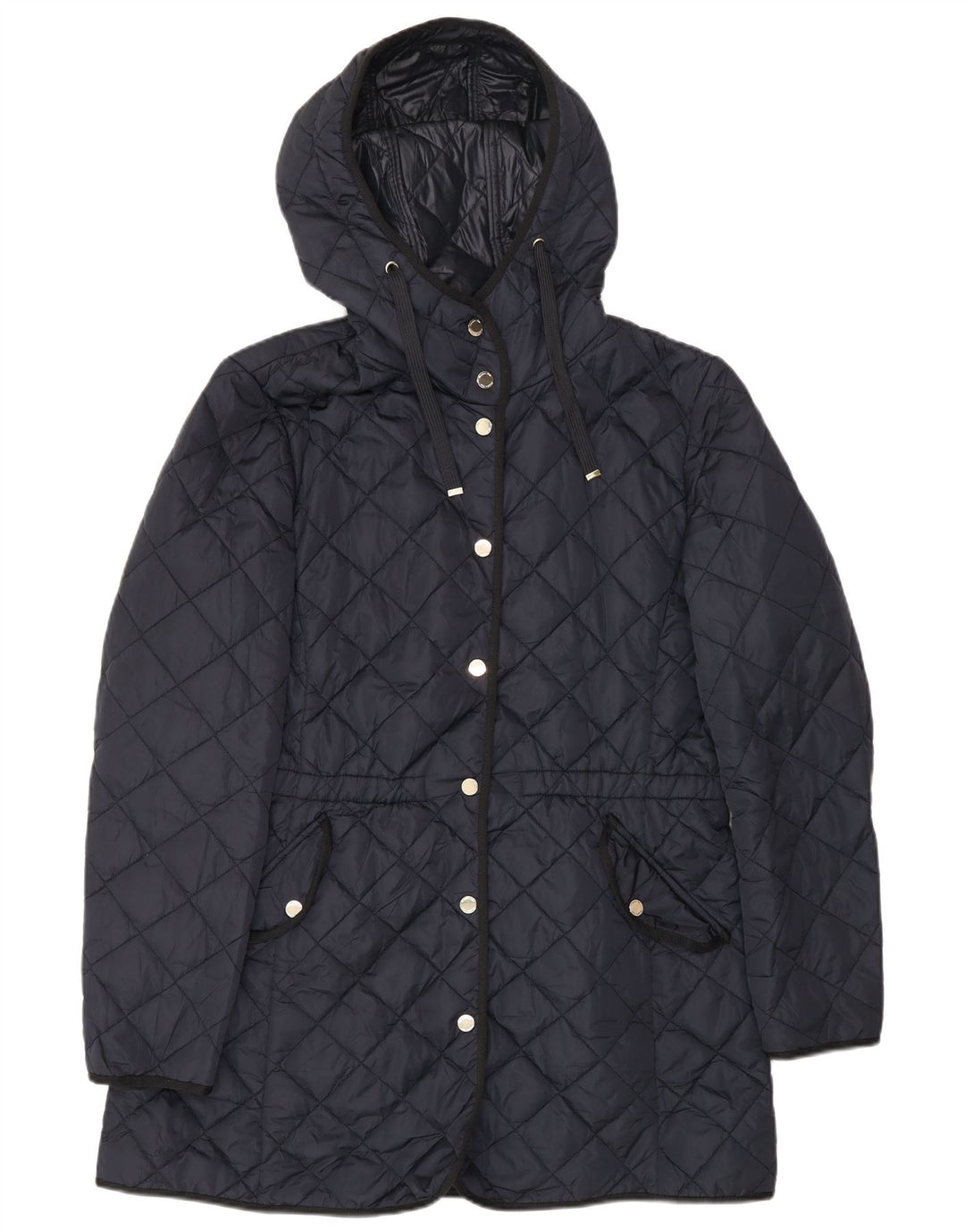 Massimo Dutti ženska prošivena jakna s kapuljačom UK 18 XL tamnoplava