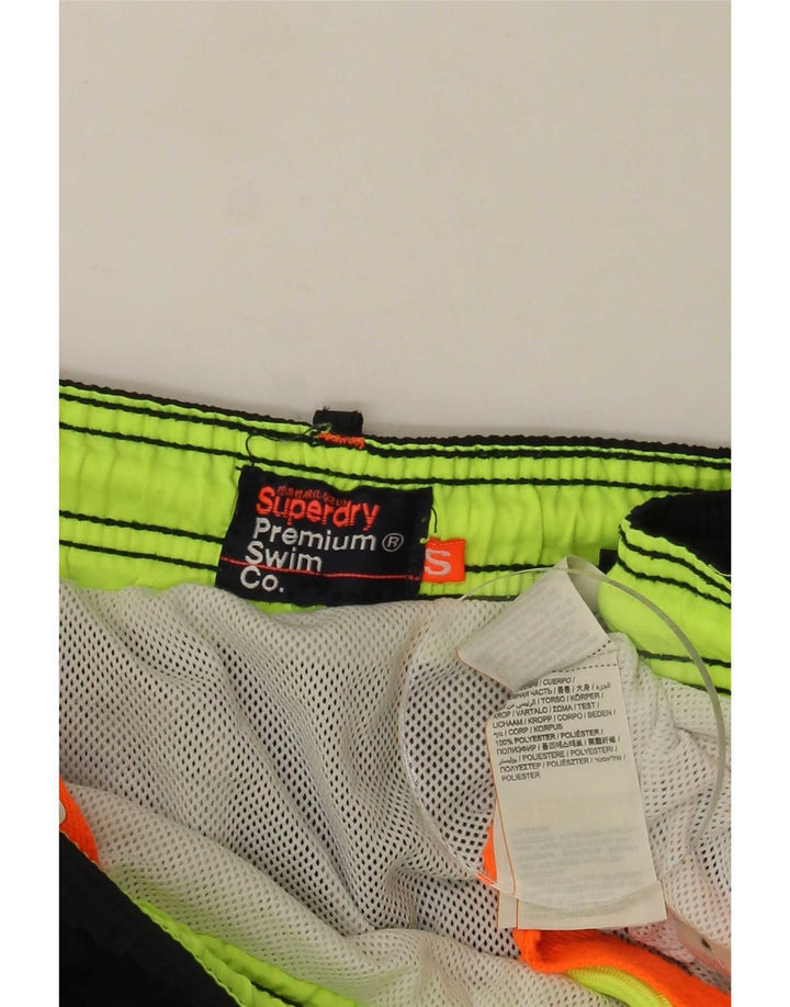 Superdry muške kratke hlače za kupanje, male crne poliesterske