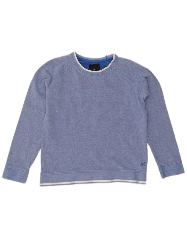Crew Clothing Dječački džemper s ovratnikom 9-10 godina, plavi pamuk s pjegama