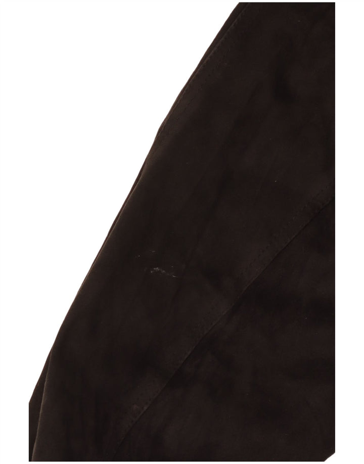 Vintage muška bomber jakna od brušene kože IT 52 XL crna koža