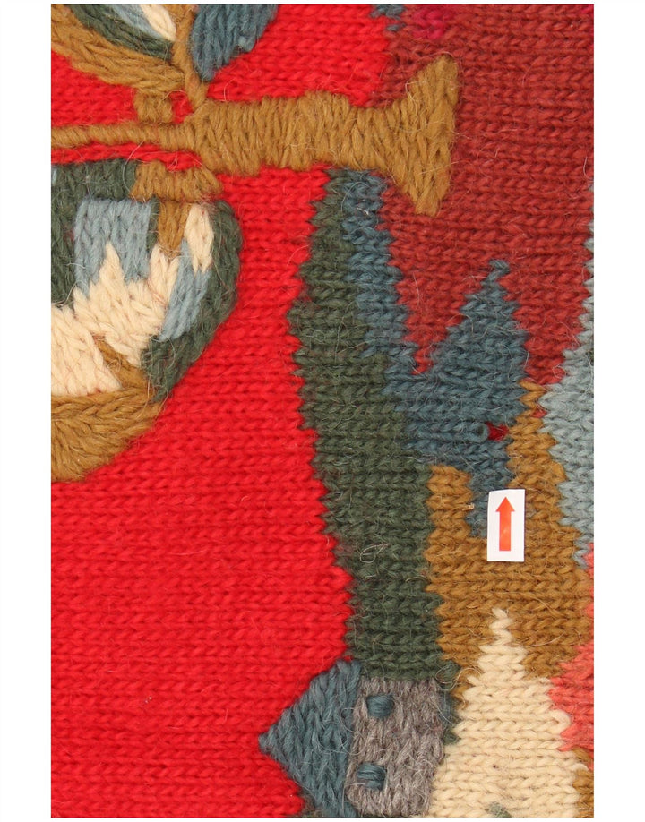 ICELANDIA Ženski pulover s velikim ovratnikom UK 10 Mala crvena