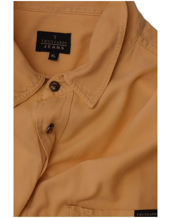 TRUSSARDI JEANS Muška košulja XL smeđa