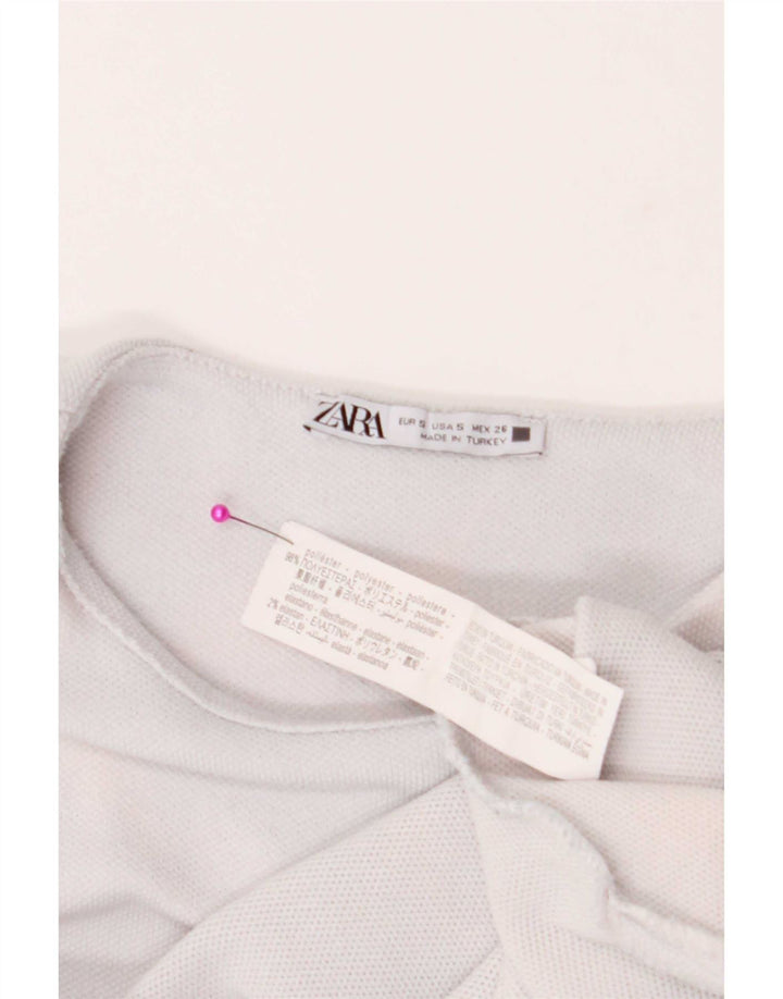 Zara Womens Vest Top UK 10 Small White Polyester