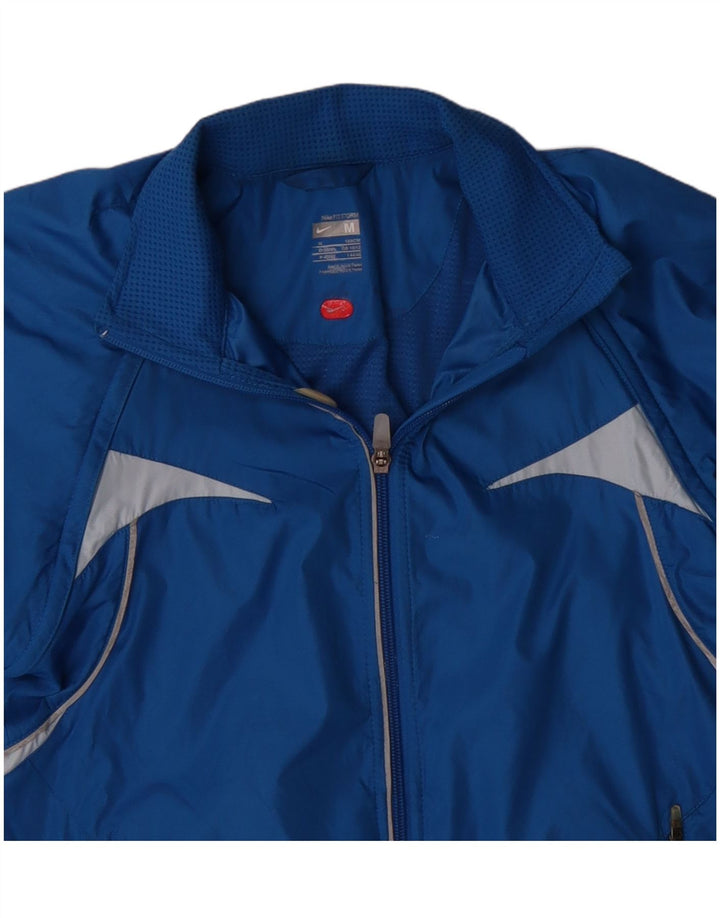 Nike ženska kišna jakna UK 10/12 srednje plava poliesterska boja