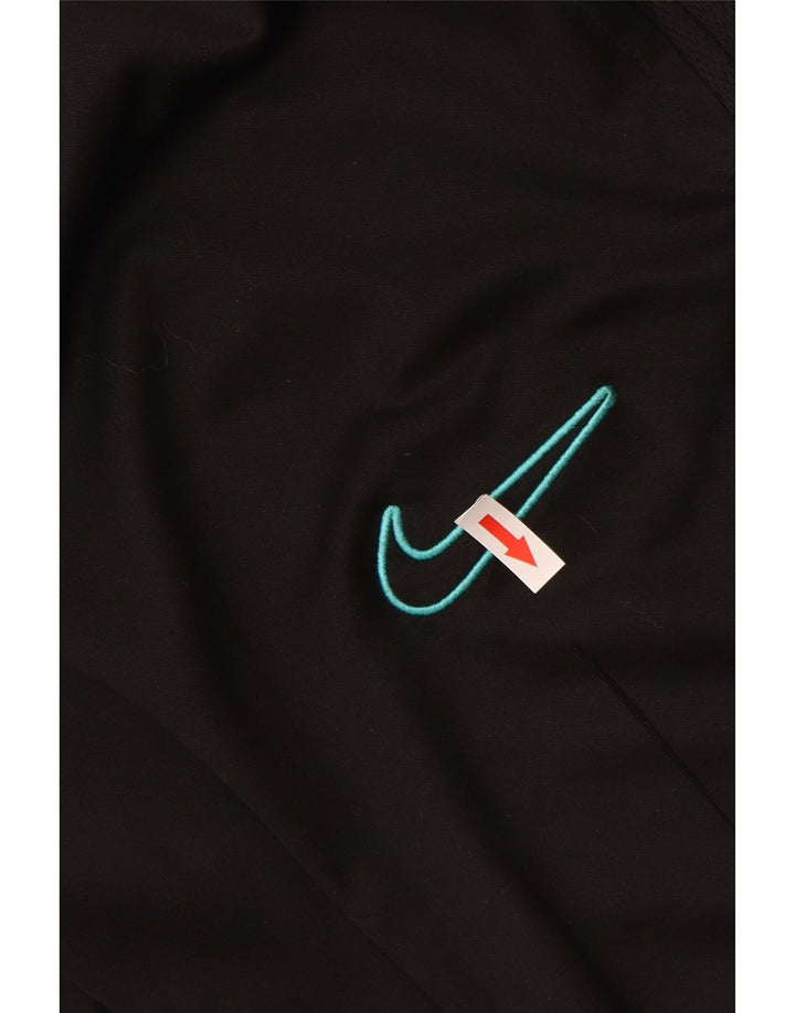 NIKE Ženske Dri Fit Trenirke Hlače UK 14 Veliki crni poliester