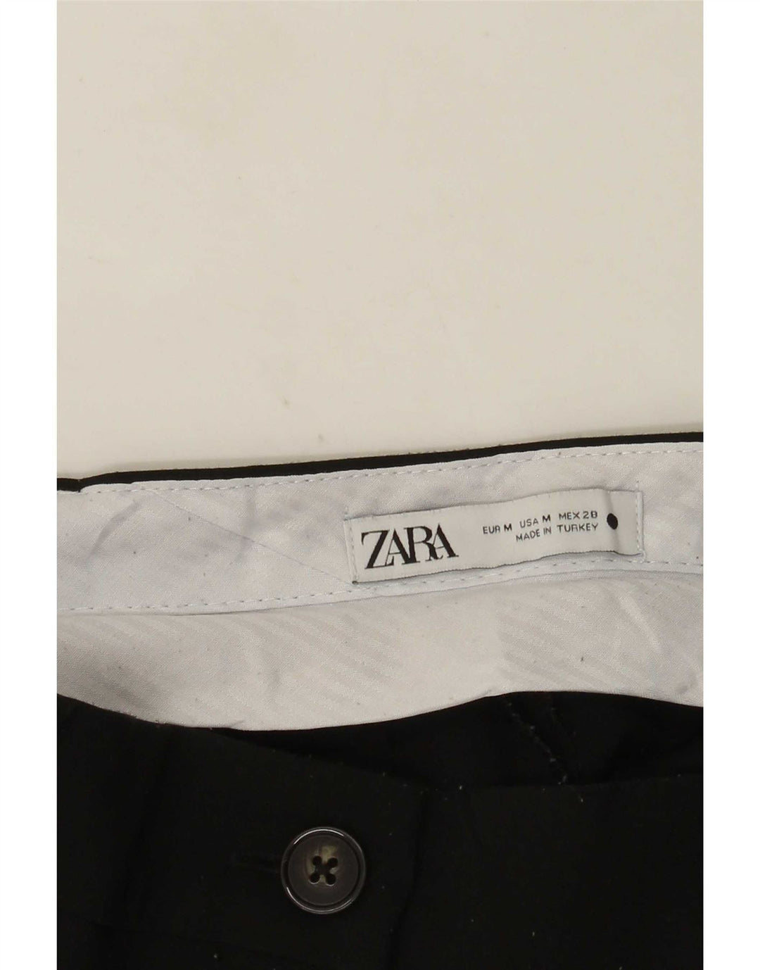 Zara ženske kratke chino hlače srednje veličine W28 crne