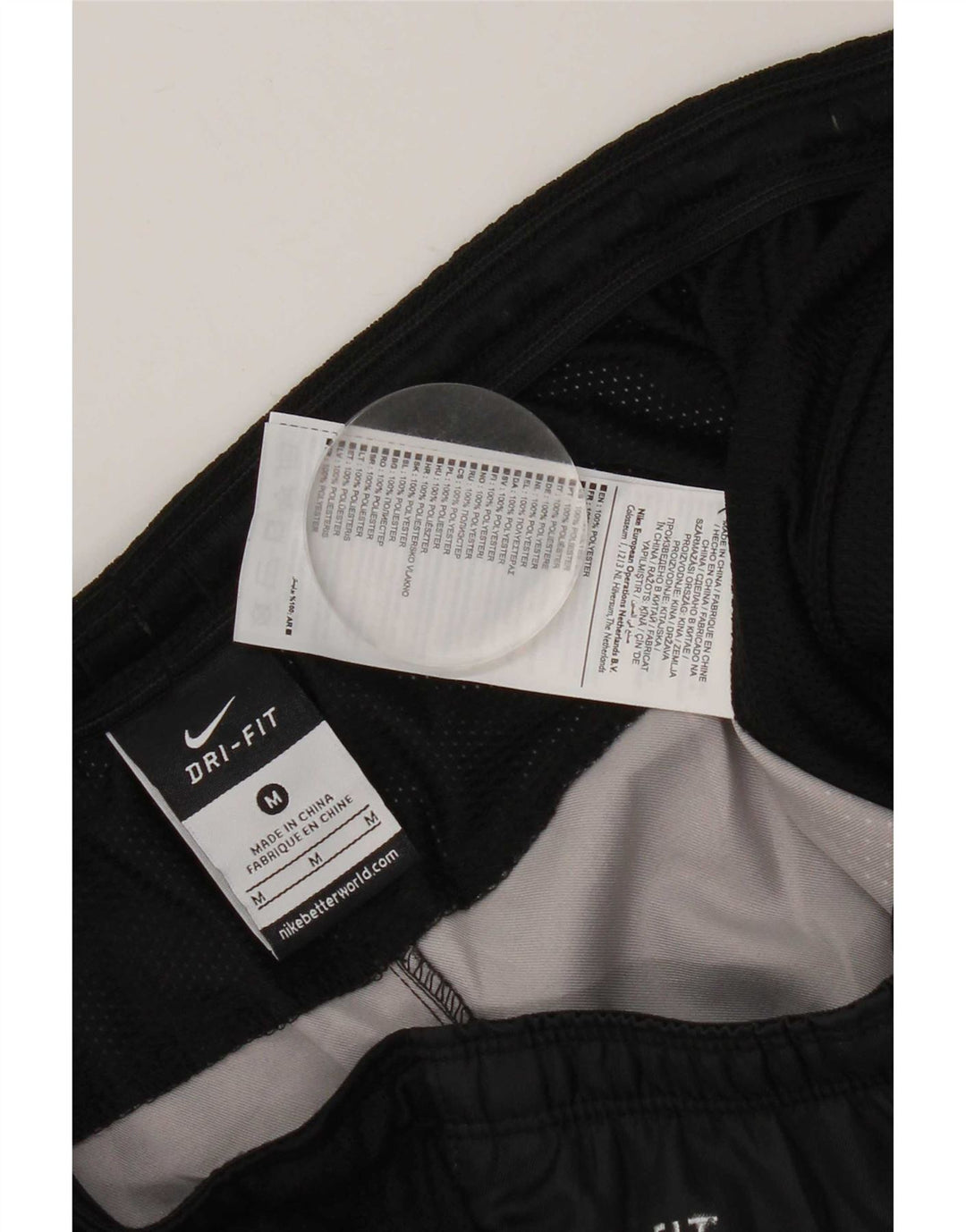 Nike Dri Fit sportske kratke hlače srednje crne boje od poliestera