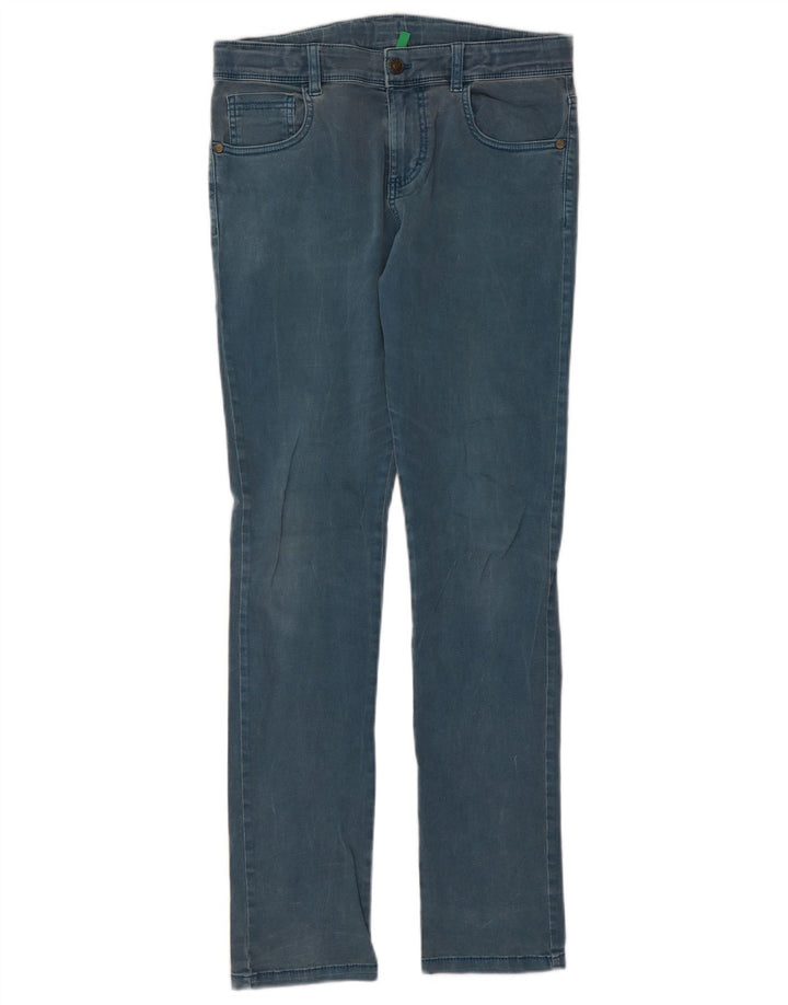 Benetton Boys Slim Jeans 15-16 Years W30 L31 Blue