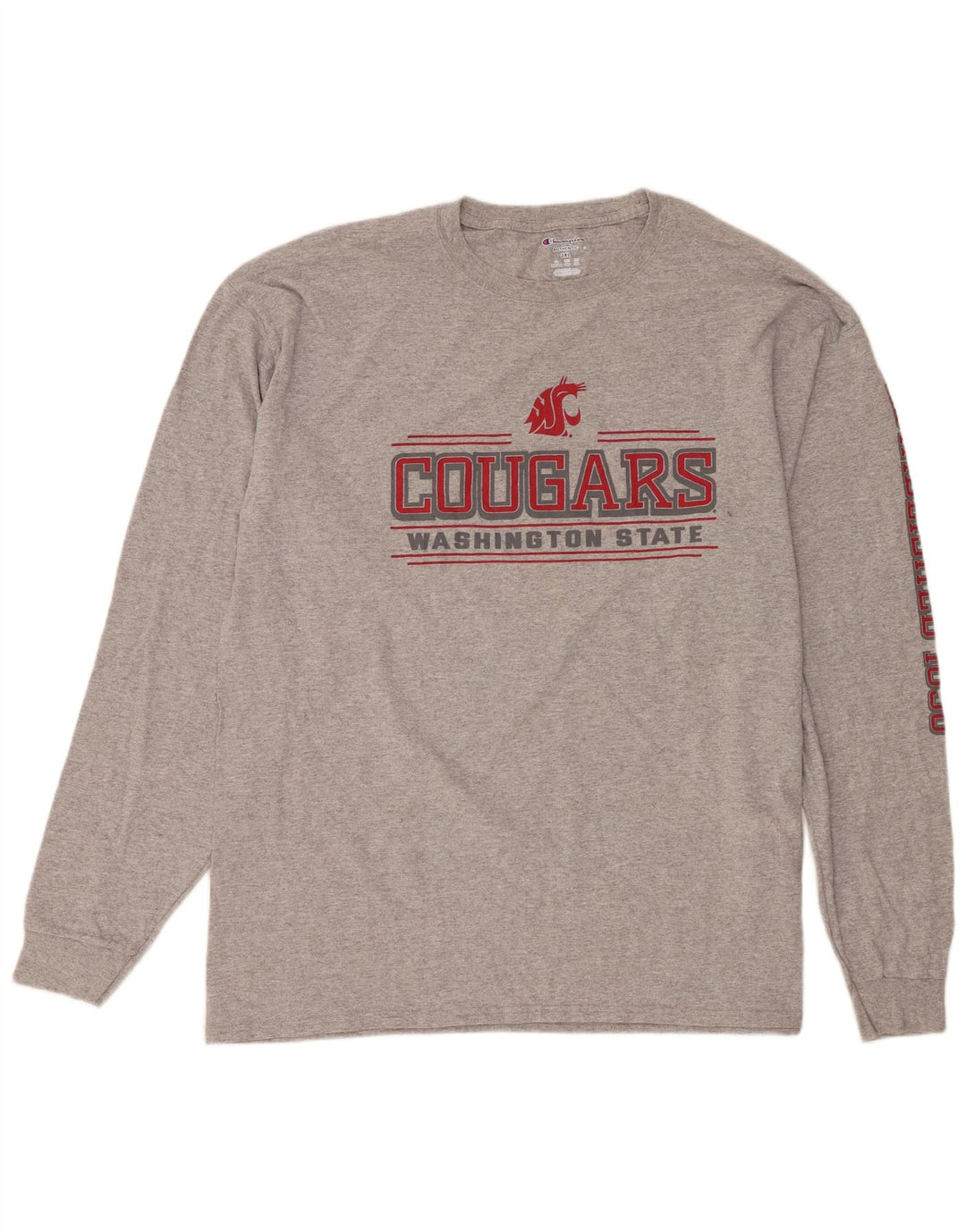 Champion muška majica dugih rukava Washington State Cougars 2XL siva