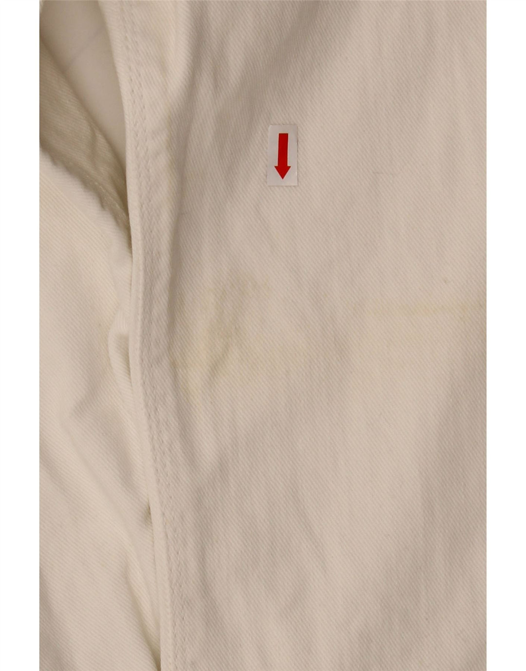 GAS Muške široke traperice srednje veličine W32 L29 bijeli pamuk