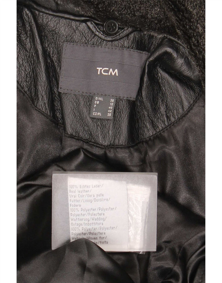 TCM ženski kožni kaput UK 12 Srednja crna koža